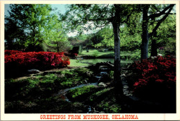 Oklahoma Greetings From Muskogee Showing Honor Heights Park - Muskogee