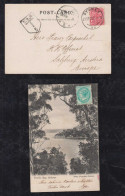 New South Wales Australia 1905 Picture Postcard SYDNEY X SALZBURG Austria Postage Due Double Bay - Lettres & Documents