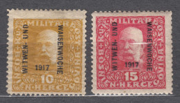 Bosnia And Herzegovina Under Austrohungarian Protectorate 1917 Mi#119-120 Mint Hinged - Unused Stamps