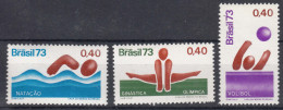Brazil Brasil 1973 Sport Mi#1361,1367,1401 Mint Never Hinged - Neufs