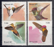 Brazil Brasil 1981 Birds Mi#1823-1826 Mint Never Hinged - Unused Stamps