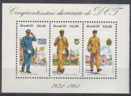 Brazil Brasil 1981 Mi#Block 45 Mint Never Hinged - Unused Stamps