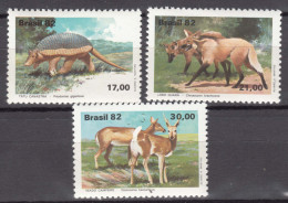 Brazil Brasil 1982 Animals Mi#1901-1903 Mint Never Hinged - Nuevos