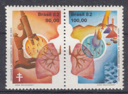 Brazil Brasil 1982 Mi#1879-1880 Mint Never Hinged Pair - Unused Stamps