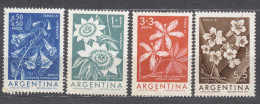 Argentina 1960 Flowers Mi#754-757 Mint Never Hinged - Ungebraucht