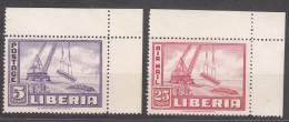 Liberia 1947 Mi#385-386 Mint Never Hinged - Liberia