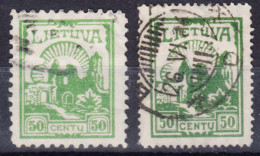 Lithuania Litauen 1923,1933 Mi#191,383 Used - Litouwen