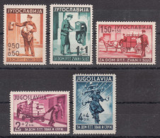 Yugoslavia Kingdom 1940 Mi#408-412 Mint Never Hinged - Nuevos