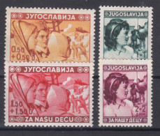 Yugoslavia Kingdom 1940 Mi#418-421 Mint Hinged - Unused Stamps