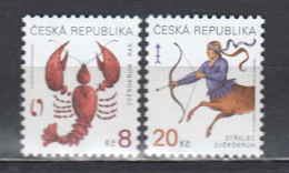 Czech Rep. 1999 - Zodiac Signs, Mi-Nr. 225/26, MNH** - Ongebruikt