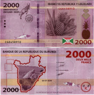 BURUNDI      2000 Francs      P-52[b]       4.7.2018       UNC - Burundi