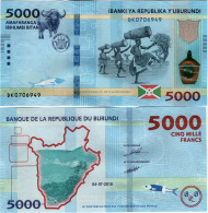BURUNDI      5000 Francs      P-53[b]       4.7.2018       UNC - Burundi