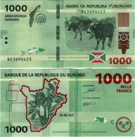 BURUNDI      1000 Francs      P-51[b]       9.8.2021       UNC - Burundi