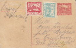 Czechoslovakia Uprated Postal Stationery Ganzsache To DUBICZKO (German : Dubitzko) Polen (NOW Czech Republic) - Cartes Postales