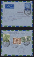 Pakistan 1954 Registered Airmail Stationery Cover KARACHI X HAMBURG Germany CITY NIGHT POST OFFICE - Pakistan