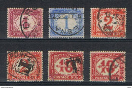 EGYPT:  1889/22  OFFICIALS  -  LOT  6  USED  STAMPS  -  YV/TELL. 16//25 - Service