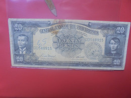 PHILIPPINES 20 PESOS 1949 Circuler+Réparer (B.29) - Philippines