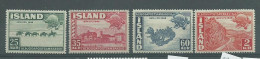 220043651  ISLANDIA.  YVERT  Nº  220/3  */MH - Unused Stamps