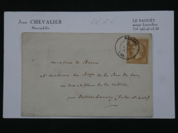 BR16 FRANCE BELLE LETTRE 1864  NEVERS  A CHATEAU LAVALLIERE ++ NAPOLEON N° 221+AFF. PLAISANT+++ - 1862 Napoleon III