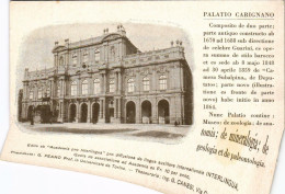 CPA Palatio Carignano Torino ITALY (803286) - Enseignement, Écoles Et Universités