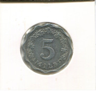 5 MILS 1972 MALTA Coin #AR693.U - Malta