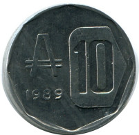 10 AUSTRALES 1989 ARGENTINA Moneda UNC #M10264.E - Argentine