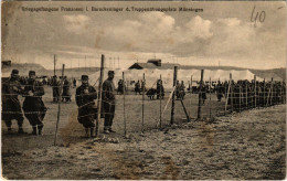 CPA AK MÜNSINGEN Truppenübungsplatz Kriegsgefangene Franzosen I. Barackenlager GERMANY (862625) - Münsingen