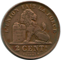 2 CENTIMES 1919 FRENCH Text BÉLGICA BELGIUM Moneda #BA432.E - 2 Cents