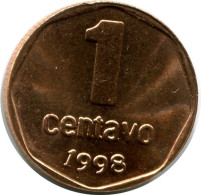 1 CENTAVO 1998 ARGENTINIEN ARGENTINA Münze UNC #M10066.D - Argentine