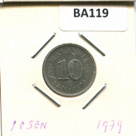 10 SEN 1979 MALAYSIEN MALAYSIA Münze #BA119.D - Malaysie