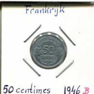 50 CENTIMES 1946 FRANCIA FRANCE Moneda Provisional Government #AM233.E - 50 Centimes