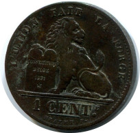1 CENTIME 1899 BELGIQUE BELGIUM Pièce FRENCH Text #AX354.F - 1 Cent