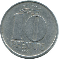 10 PFENNIG 1965 A DDR EAST ALEMANIA Moneda GERMANY #AE102.E - 10 Pfennig