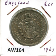 HALF CROWN 1967 UK GBAN BRETAÑA GREAT BRITAIN Moneda #AW164.E - K. 1/2 Crown