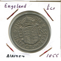HALF CROWN 1955 UK GBAN BRETAÑA GREAT BRITAIN Moneda #AW157.E - K. 1/2 Crown
