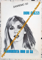 B240> < DORI GHEZZI > Pagina Pubblicità Per Sanremo < Margherita Non Lo Sa > 1983 - Objets Dérivés