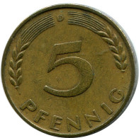 5 PFENNIG 1950 D BRD ALLEMAGNE Pièce GERMANY #AZ471.F - 5 Pfennig