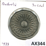 50 CENTS 1977 AUSTRALIEN AUSTRALIA Münze #AX344.D - 50 Cents