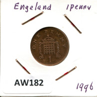 PENNY 1996 UK GRANDE-BRETAGNE GREAT BRITAIN Pièce #AW182.F - 1 Penny & 1 New Penny