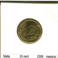 20 EURO CENTS 2008 MALTE MALTA Pièce #AS621.F - Malte