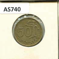 50 PENNYA 1971 FINLAND Coin #AS740.U - Finland