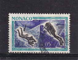 MONACO OBLITERES 1962 : Y/T  N° 591 PLONGEURS - Gebraucht