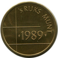 1989 ROYAL DUTCH MINT SET TOKEN NEERLANDÉS (From BU Mint Set) #AH028.E - Jahressets & Polierte Platten