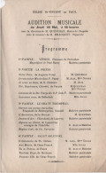 Programme / Eglise Saint Vincent De Paul/SOTTEVILLE/ Audition Musicale/Quenéhan//1934  PROG360 - Programs