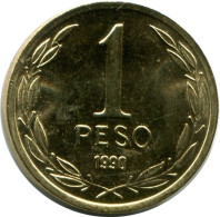 1 PESO 1990 CHILE UNC Münze #M10070.D - Chili