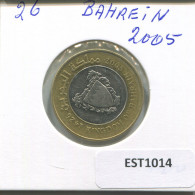 100 FILS 2005 BAHRAIN Islamic Coin BIMETALLIC #EST1014.2.U - Bahrein