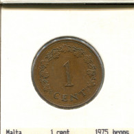 1 CENT 1975 MALTE MALTA Pièce #AS645.F - Malte