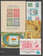 SALVADOR - 1946/1992 - PETIT LOT DE BLOCS ** MNH - COTE YVERT = 62 EUR. - 2 PAGES - El Salvador