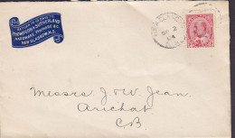 Canada THOMPSON & SUTHERLAND Hardware Tinware, NEW GLASGOW 1904 Cover Brief Lettre ARICHAT (Arr.) Edw. VII. Stamp - Covers & Documents