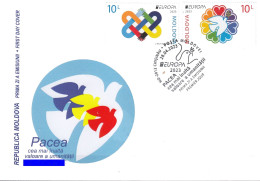 MOLDOVA 2023 EUROPA CEPT.PEACE – The Highest Value Of Humanity.FDC.Private - 2023